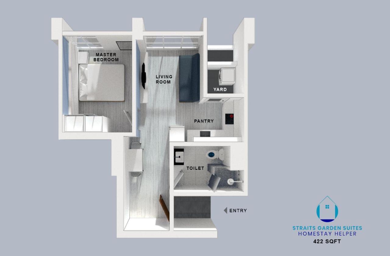 Straits Garden Suites By The Homestay Helper Georgetown Luaran gambar