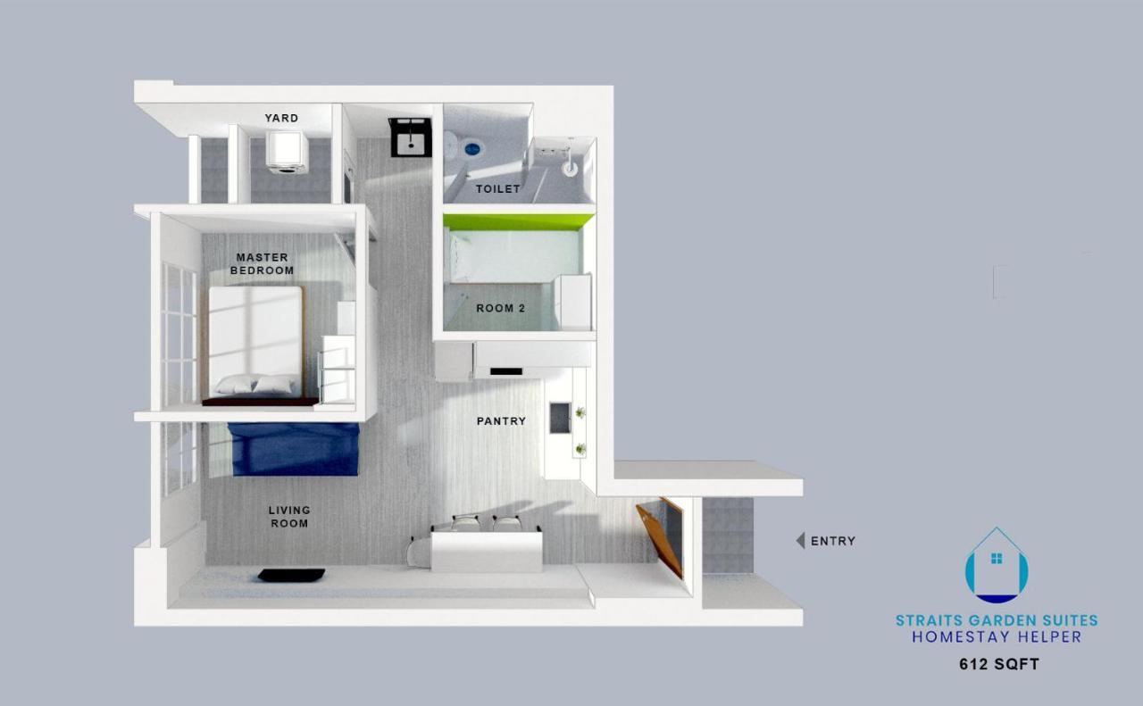 Straits Garden Suites By The Homestay Helper Georgetown Luaran gambar