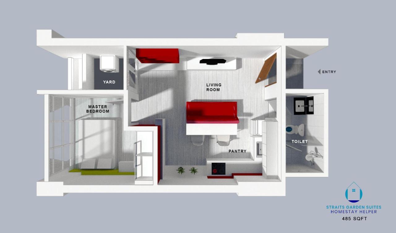 Straits Garden Suites By The Homestay Helper Georgetown Luaran gambar